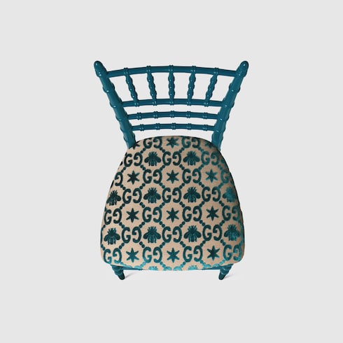 Sedia Chiavarina con motivo GG jacquard