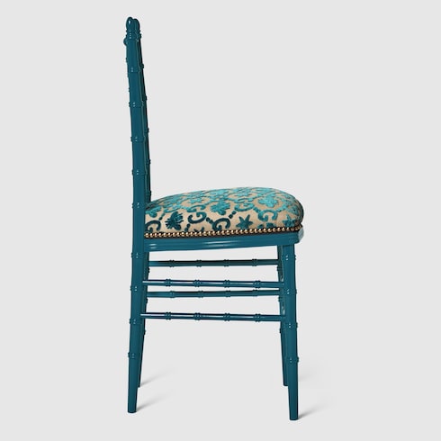 Sedia Chiavarina con motivo GG jacquard