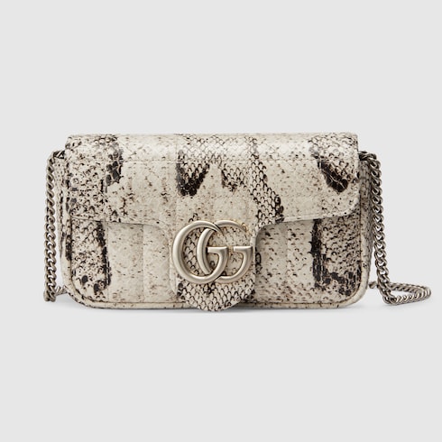 Python gucci sale bag