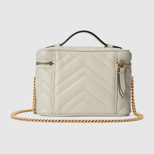 GUCCI GG MARMONT MINI CAMERA BAG WHITE - CRTBLNCHSHP