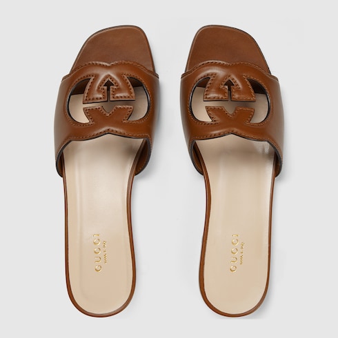 Mules à détail GG ajouré pour femme