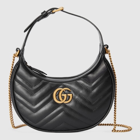 Gucci GG Marmont Mini Shoulder Bag, Black, Leather