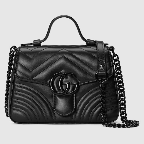 Gg Marmont Bag Schwarze Tasche Gucci Bag Gucci Gg Marmont Schwarz