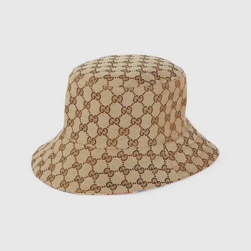 island print reversible bucket hat 