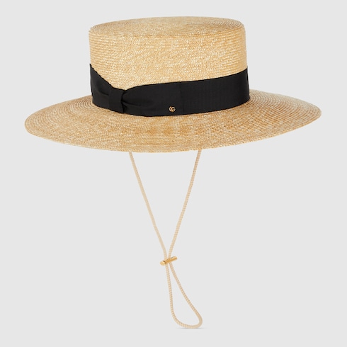 Straw boater hat