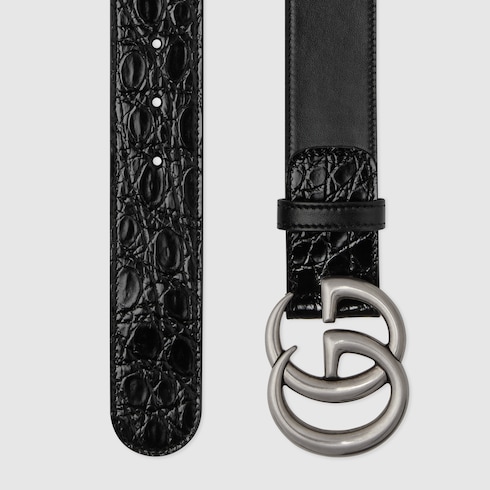 GG Marmont wide belt with shiny buckle Detail 2