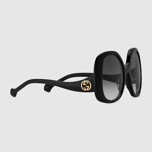 Oval-frame sunglasses