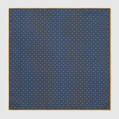 Fazzoletto da taschino con Doppia G e pois