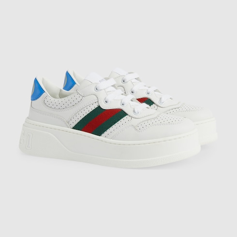 Children's leather sneaker with Web