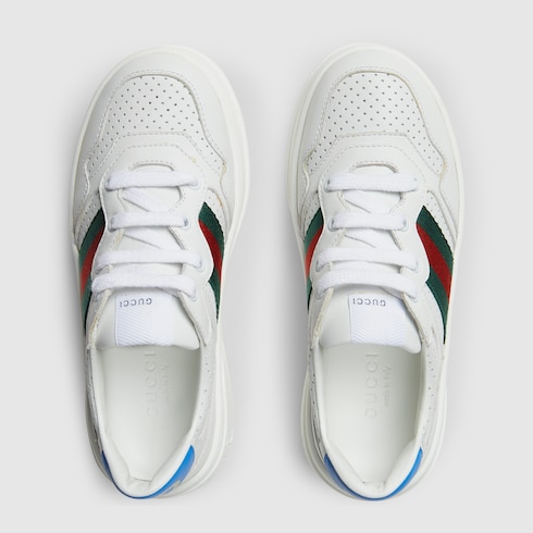 Children's leather sneaker with Web
