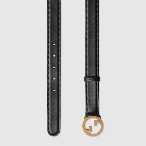 Gucci Blondie Leather Belt in Black - Gucci