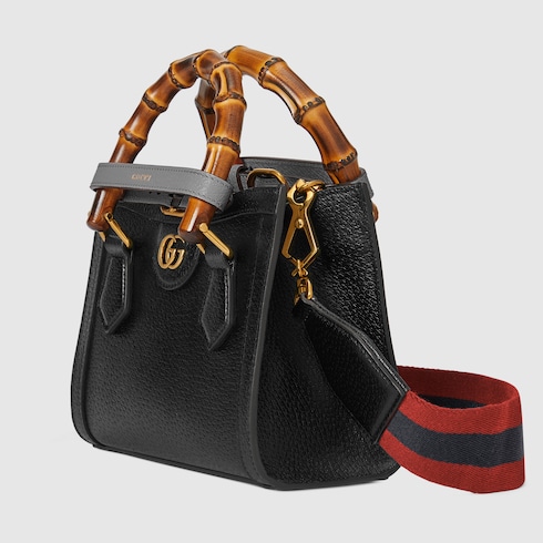 Gucci Diana lizard mini bag in Black Precious Skins