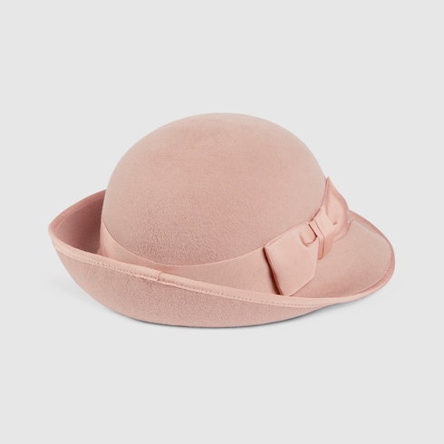 Children's felted wool hat in biscuit felted wool | GUCCI® SI
