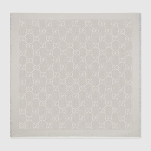 GG lamé jacquard shawl