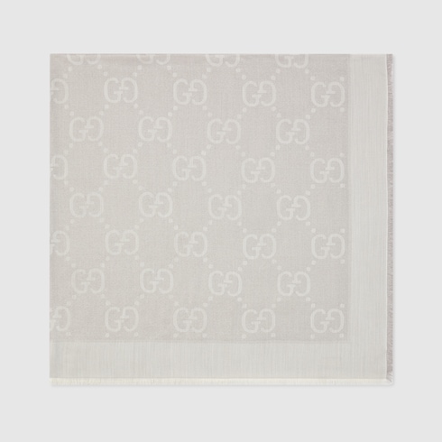 GG lamé jacquard shawl