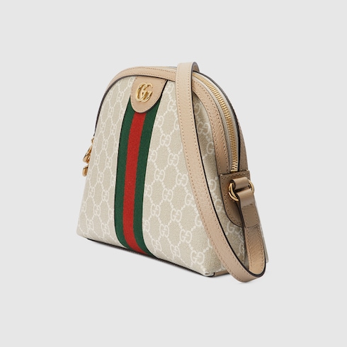 Ophidia GG Small Shoulder Bag in Brown - Gucci