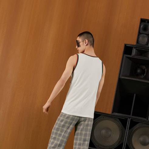 Cotton jersey 'Gucci Firenze 1921' tank top