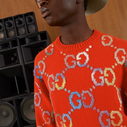 Gucci Fuori-print Knit Jumper Farfetch | escapeauthority.com