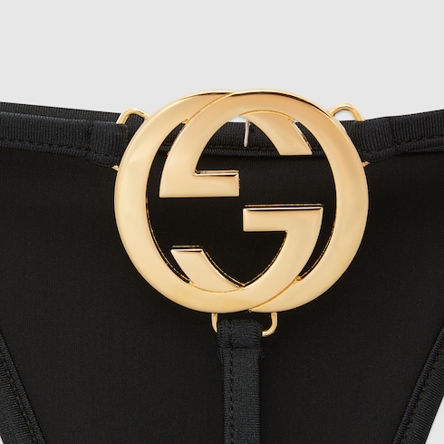 Interlocking G jersey bikini