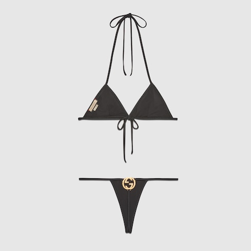 Interlocking G jersey bikini