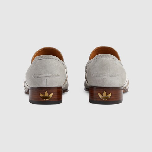 adidas x Gucci men's loafer in grey 