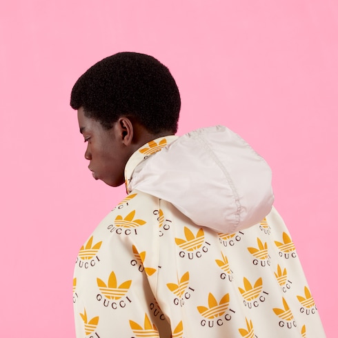 adidas x Gucci トレフォイル プリント ジャケット