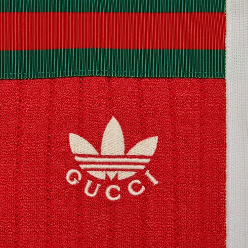 adidas x Gucci jersey sweatpants in red 