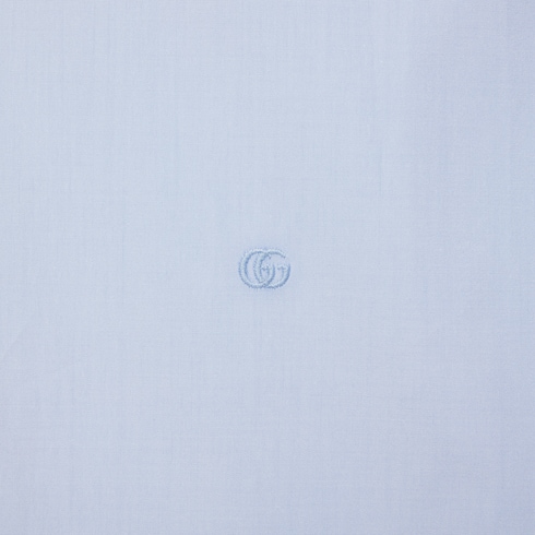 Рубашка из хлопка и шелка с Double G