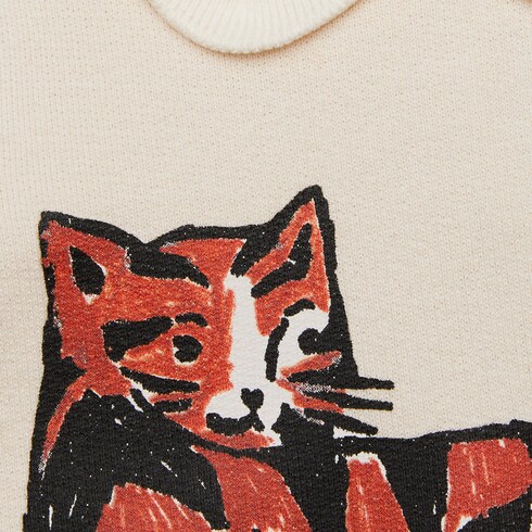 Baby Felted Cotton Jersey One Piece In White Gucci Si