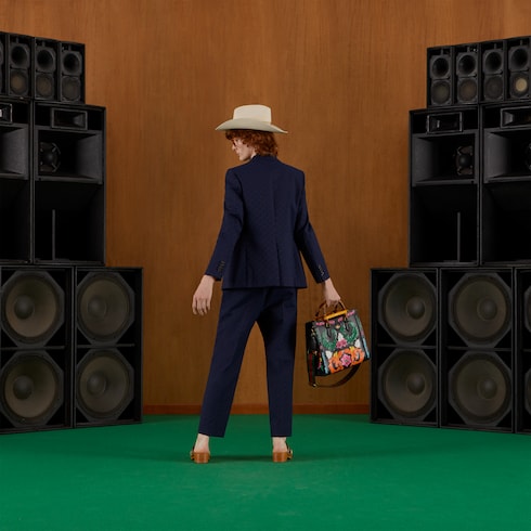 Брюки из хлопкового текстиля с орнаментом GG