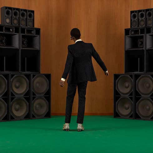 جاكيت رسمي من فيسكوز القطن بنقش GG