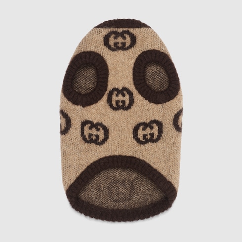 Pet wool blend sweater with Interlocking G