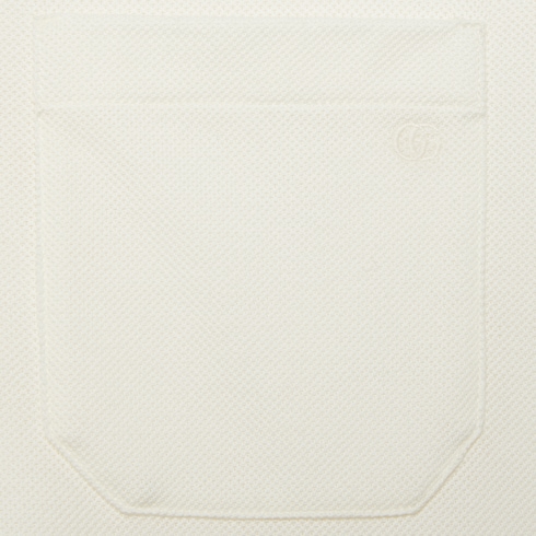 Polo in piquet di cotone con colletto Web