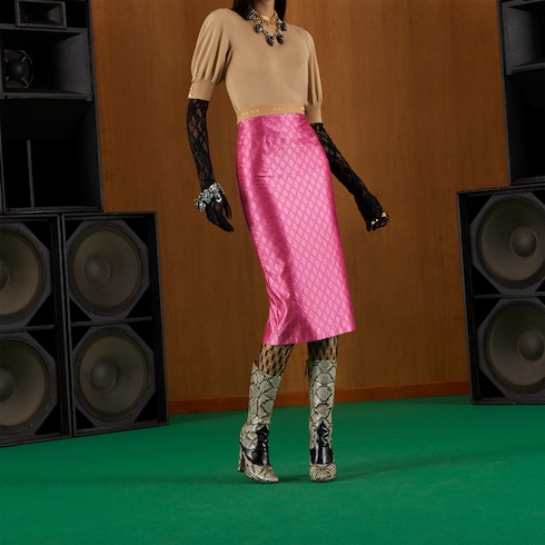 2021年グッチ　ロングスカート　gucci グッチ レディース ウェアGGツイード スカート | GUCCI公式