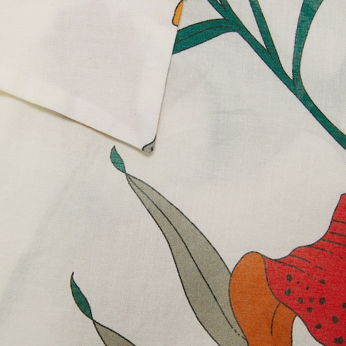 トップス GEOMETRIC G PRINT MUSLIN BOWLING SHIRT Geometric G print muslin bowling shirt in ivory | GUCCI® MX