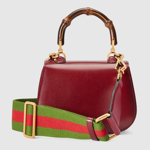 Gucci Bamboo 1947 mini borsa a mano in pelle rossa GUCCI Italia
