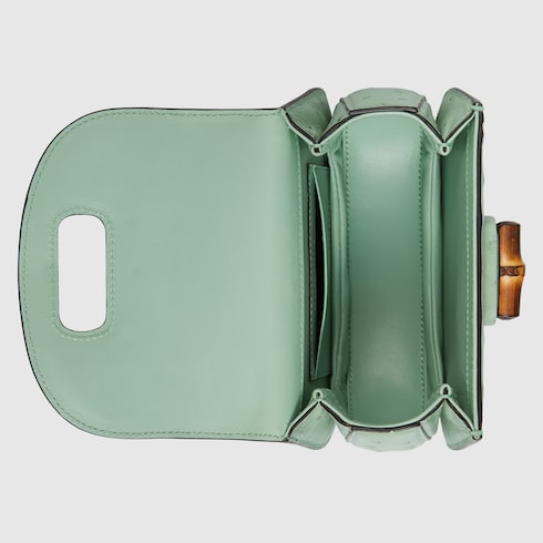 Mini sac Gucci Bamboo 1947 en autruche