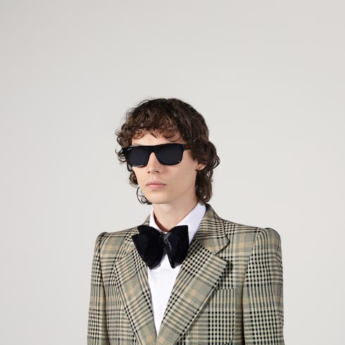 Rectangular frame sunglasses