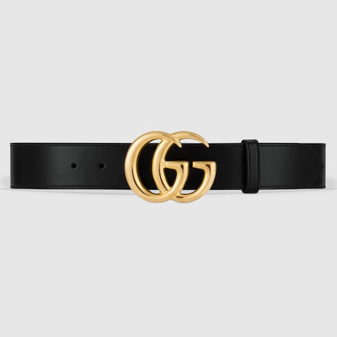 GG Marmont wide belt with shiny buckle