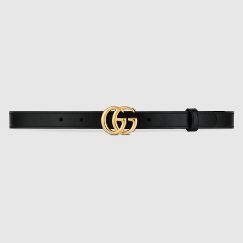 GG Marmont leather belt with shiny buckle Detail 2