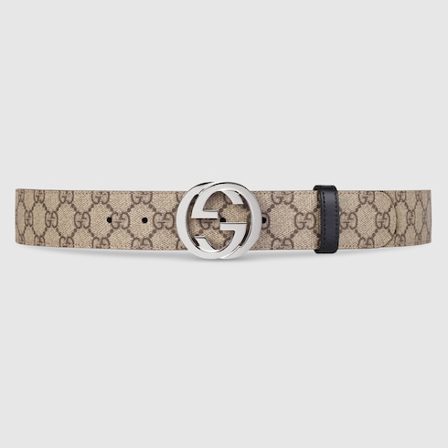 Reversible belt with Interlocking G buckle Detail 2