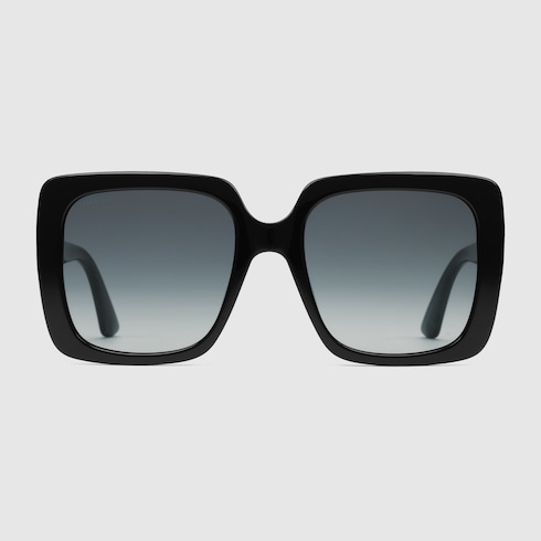 Lunettes de soleil rectangulaires en acétate