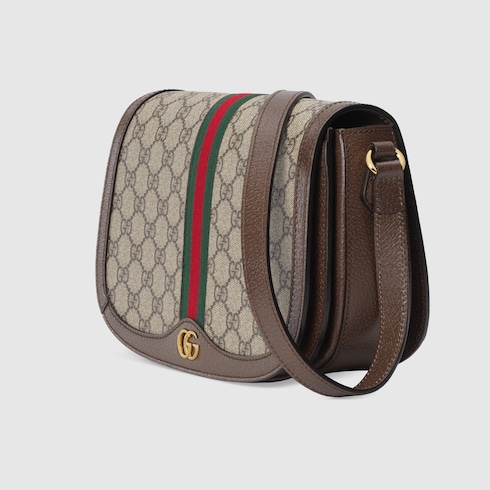GG Supreme Ophidia Small Beige/Ebony Shoulder Bag | GUCCI® MX