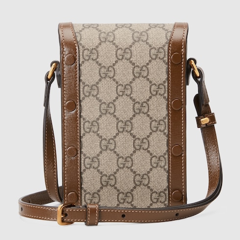 Gucci Horsebit 1955 mini bag in Beige Brown GG Canvas GUCCI SI