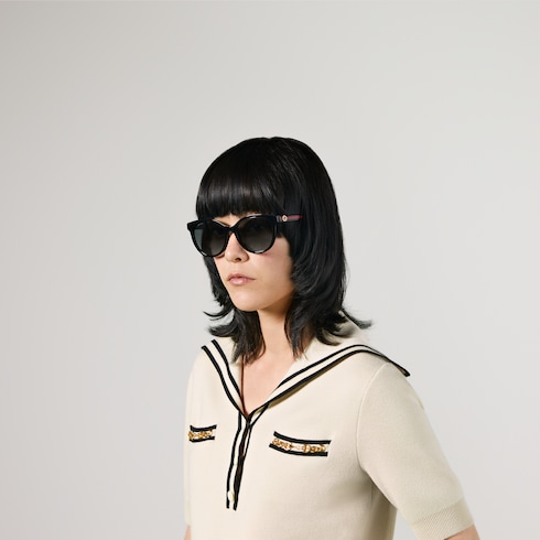 Round-frame sunglasses
