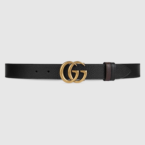 Cintura sottile reversibile GG Marmont