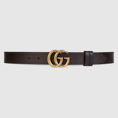 Cintura sottile reversibile GG Marmont