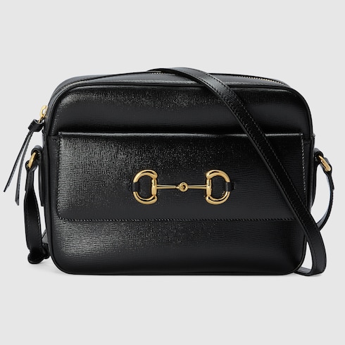 Gucci Horsebit 1955 Small Shoulder Bag In Black Leather | GUCCI® UK