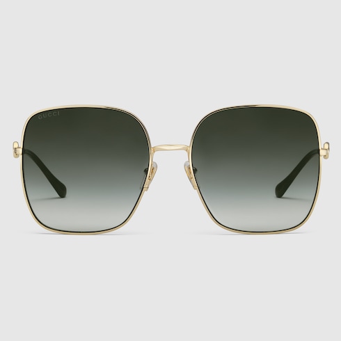 Sonnenbrille mit eckigem Rahmen