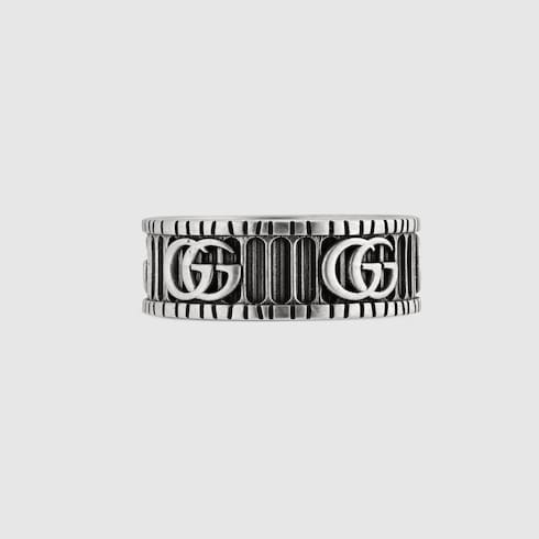 925 Sterling Silver Ring With Double G | GUCCI® US